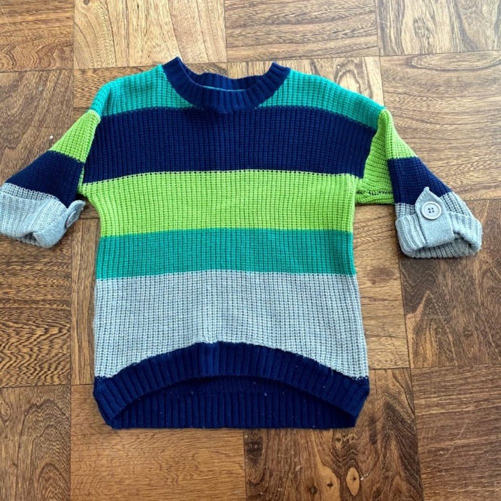 Striped sweater tunic